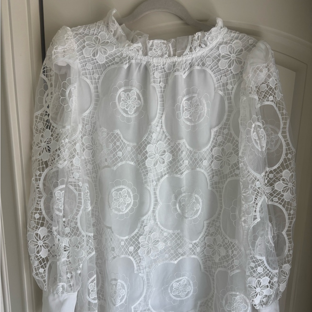 Karlie White Lace Mini Dress